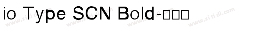 io Type SCN Bold字体转换